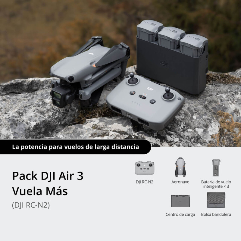 DJI AIR 3 FLY MORE COMBO (DJI RC-N2) | DJI Chile