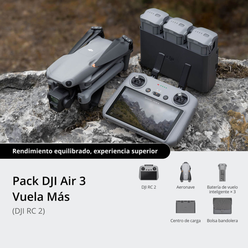 DJI AIR 3 FLY MORE COMBO (DJI RC 2) | DJI Chile