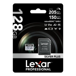 Micro SD Lexar Professional SILVER PLUS 128GB