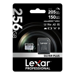 Micro SD Lexar Professional SILVER PLUS 256GB