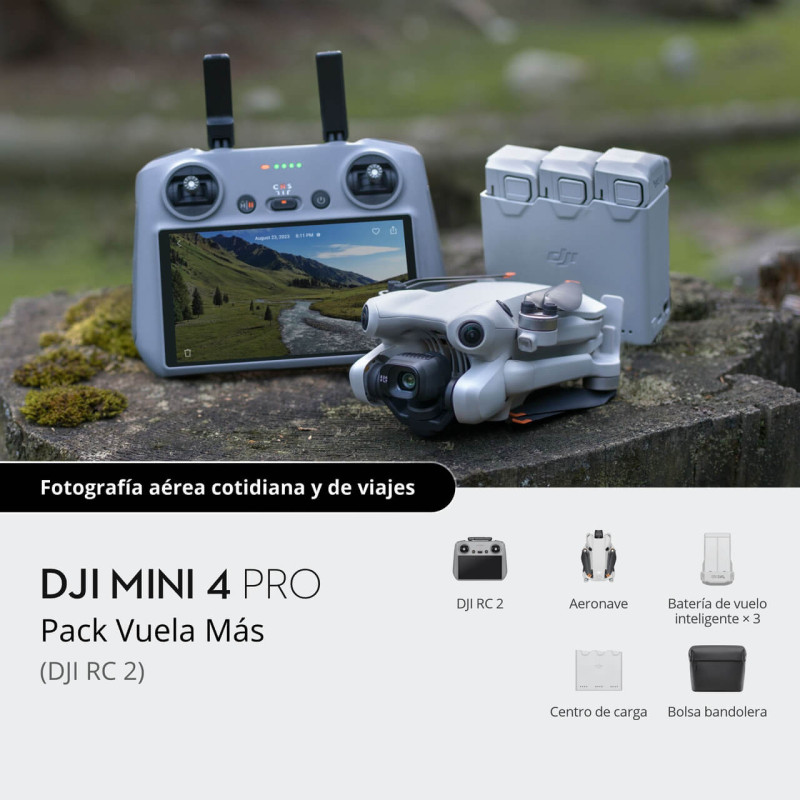 DJI Mini 4 Pro Fly More Combo (DJI RC 2) | DJI Chile